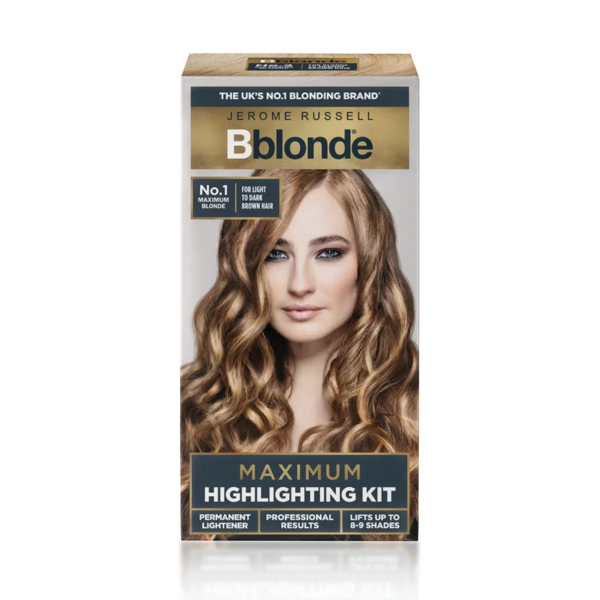Jerome Russel Bblonde Kit iluminador, aclarador permanente, tinte decolorante permanente para cabello rubio, resultados profesionales, con aceite de aguacate, levanta de 8 a 9 niveles, kit iluminador número 1