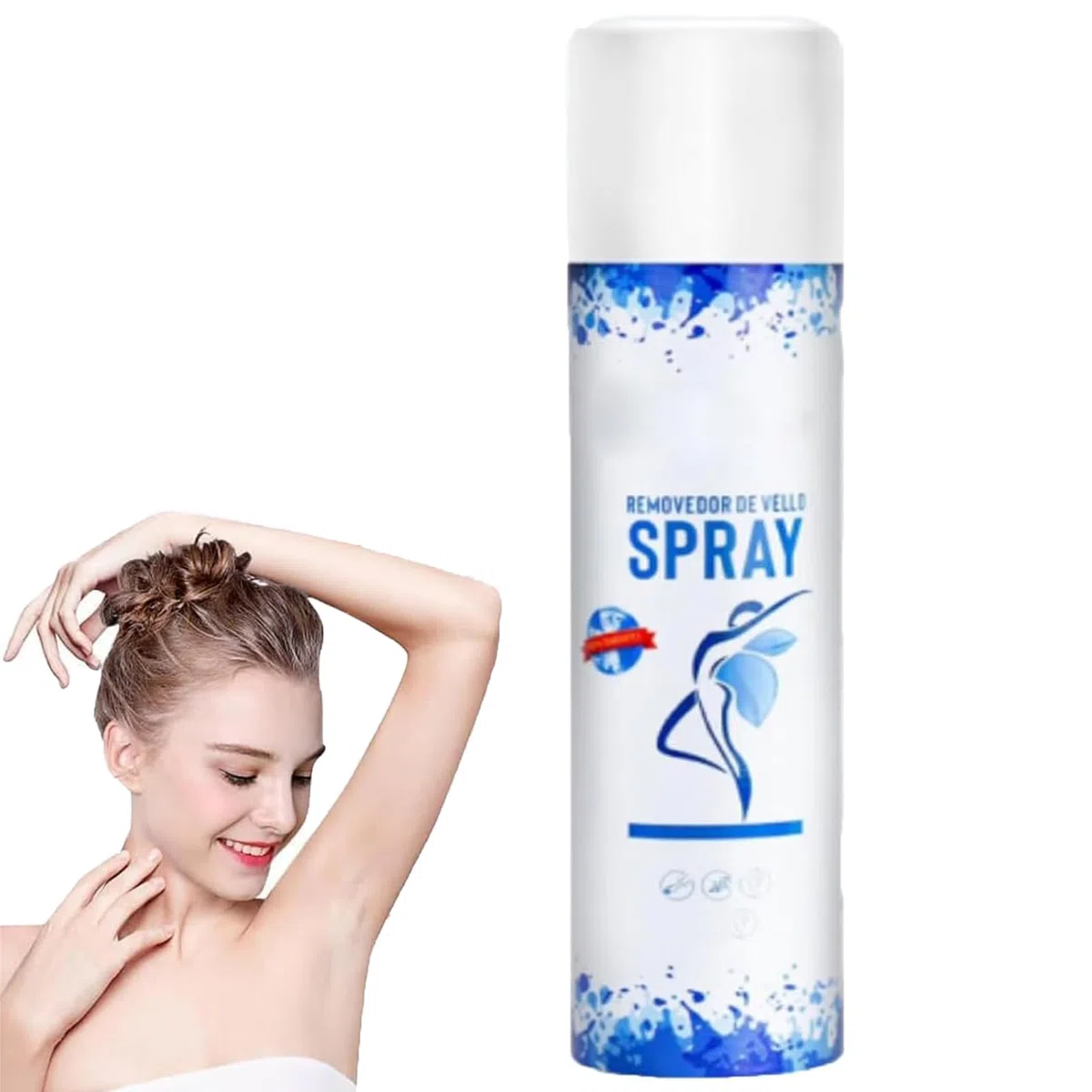 Spray depilatorio para mujeres, hidratante sin dolor, para piernas, axilas y brazos. (1pcs)
