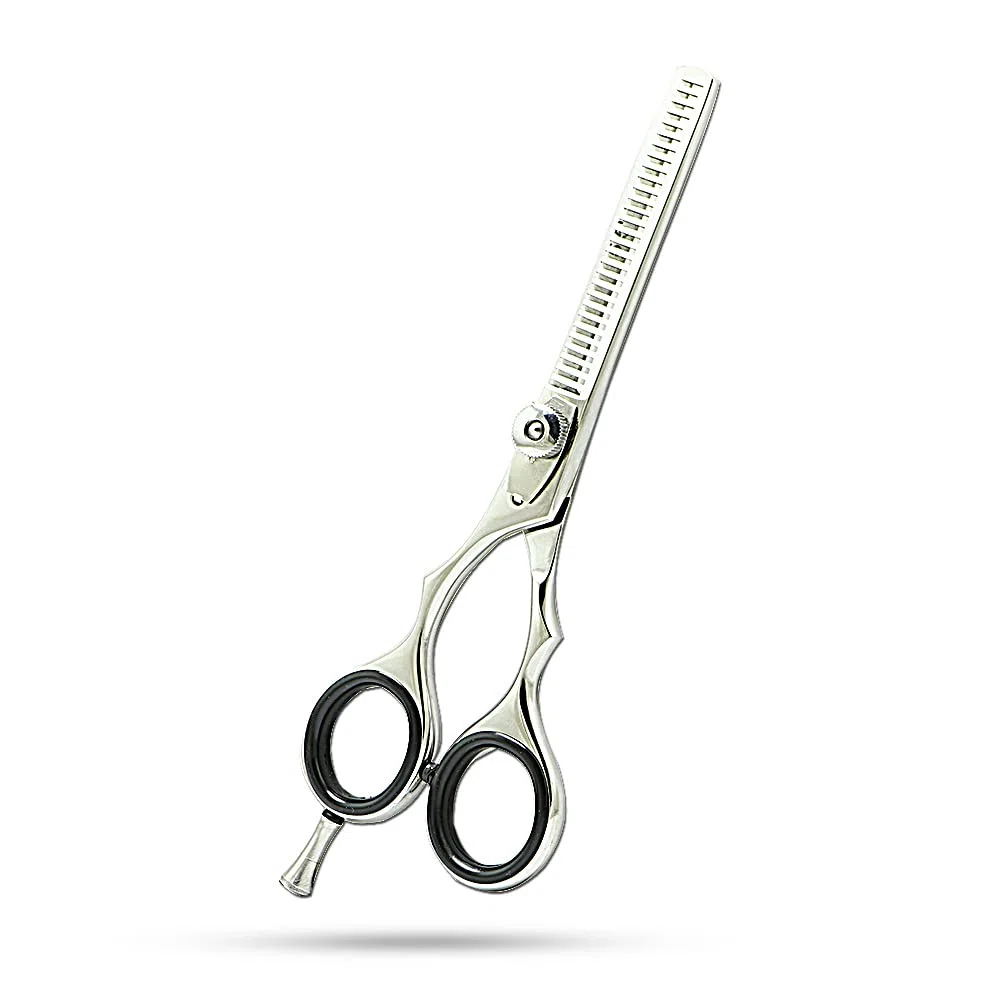 SMI Tijeras Entresacar Profesional Zurdo 5,5 pulgadas Tijeras de Adelgazamiento Tijera de Cortar el Pelo Tijeras para adelgazar para Niños, Hombres, Mujeres y Salones