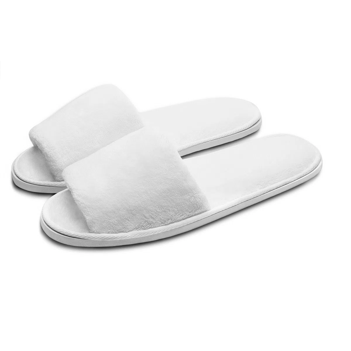 AhfuLife 5 pares de Zapatillas de Hotel Blancas Abiertas, Zapatillas de Esponja, Zapatillas de Spa, Zapatillas Desechables para Hombres y Mujeres, Juego de Zapatillas para Huéspedes Neutros