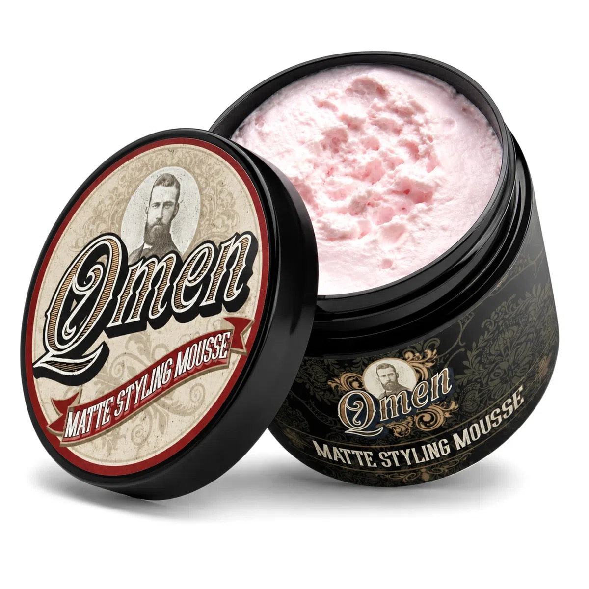 QMEN Matte Styling Mousse Pelo Hombre 100ml | Mousse Mate Fijación Fuerte Volumen y Textura | Hair Mousse Hombre Efecto Mate | Texturizador Voluminizador Cabello Fino | Sin Residuos