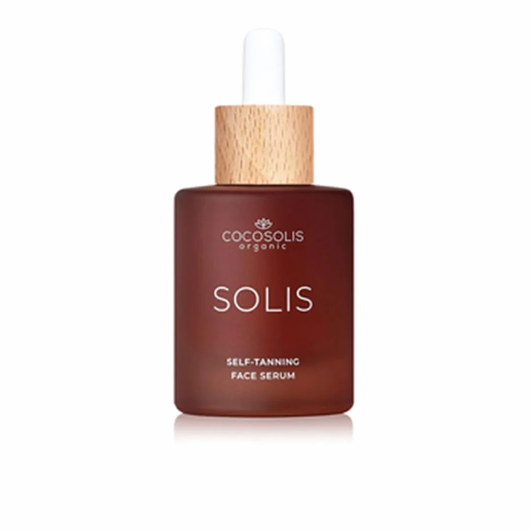 COCOSOLIS SOLIS Self-tanning Face Serum, autobronceador y cuidado facial, gotas autobronceadoras para bronceado individual e intensidad en pocas horas, de larga duración, sin rayas