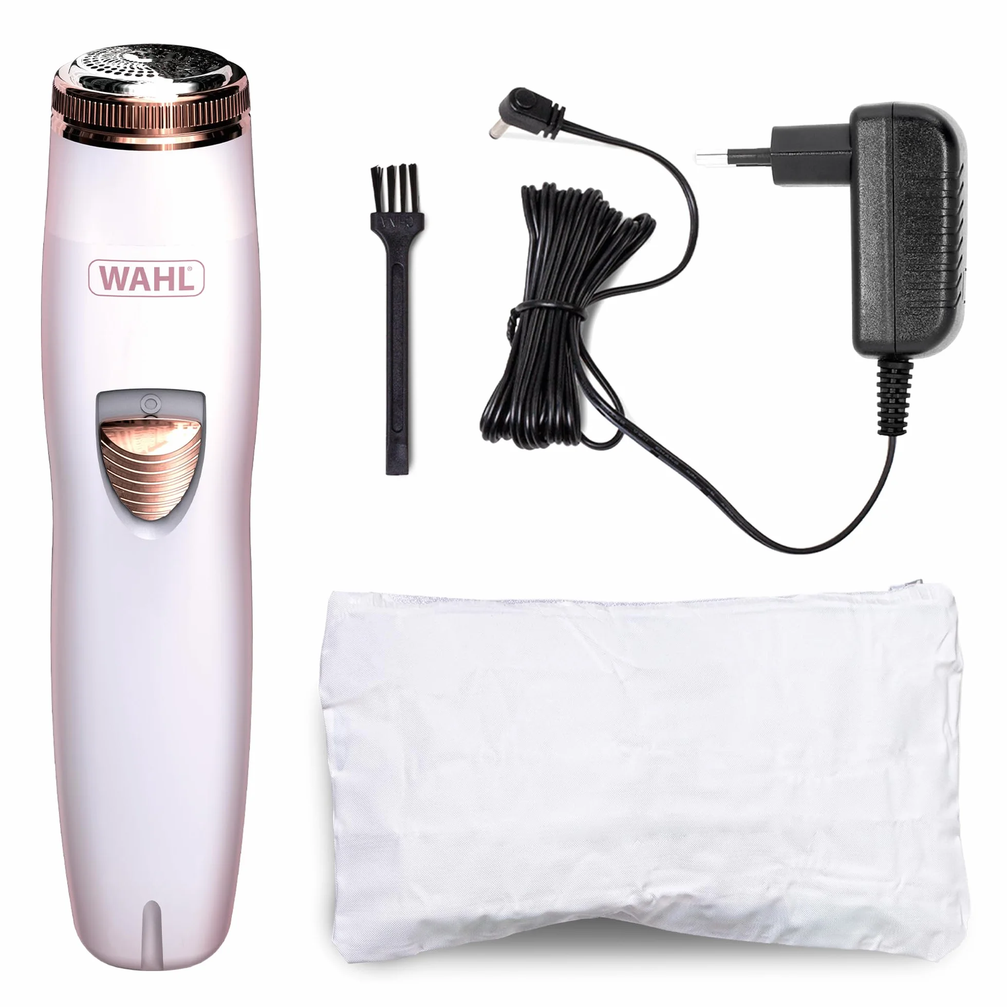 WAHL Facial Hair Remover, Depilación facial para mujeres, depiladora para el labio superior, las mejillas y la barbilla, afeitadora rotatoria, elimina el vello fino, recargable