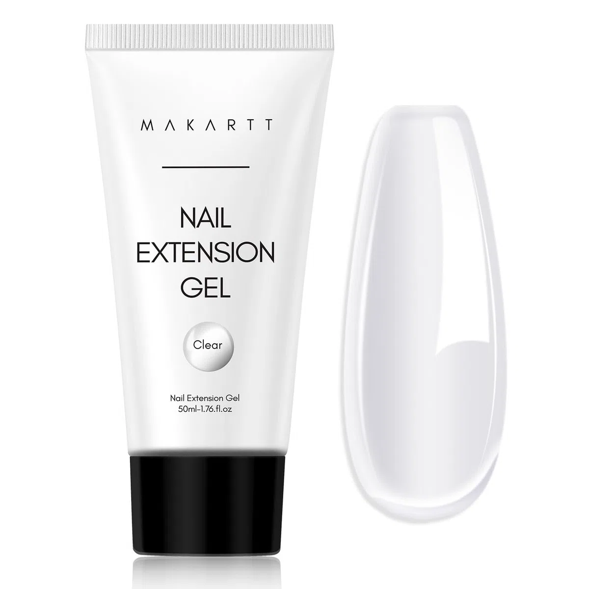 Makartt Acrygel Builder Poly Gel Acrílico espesante 50 ml (transparente) para extensión de larga duración