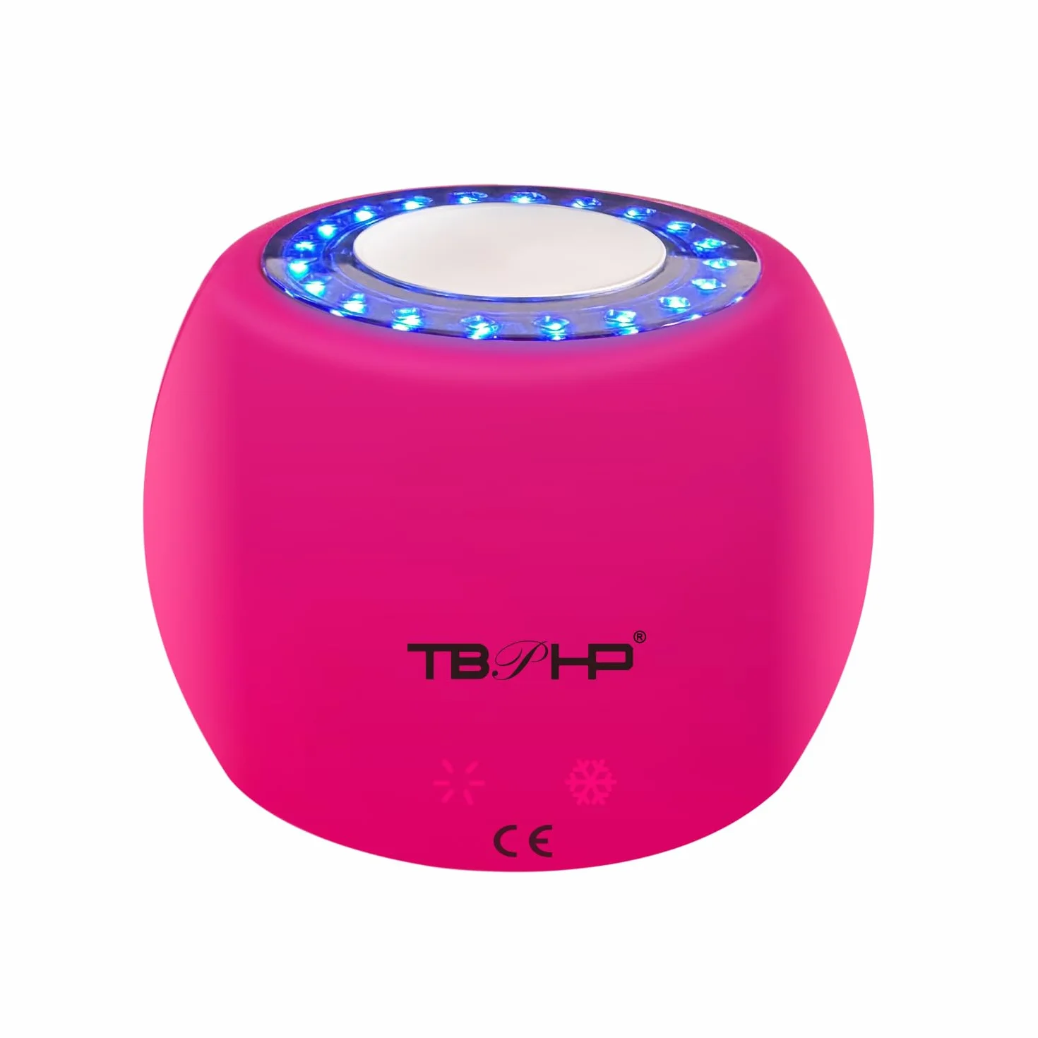 Masajeador facial con efecto frío y caliente luz-roja 2 en 1,herramienta multifuncional sin cables para reafirmar el rostro, masajeador eléctrico de cara y cuello