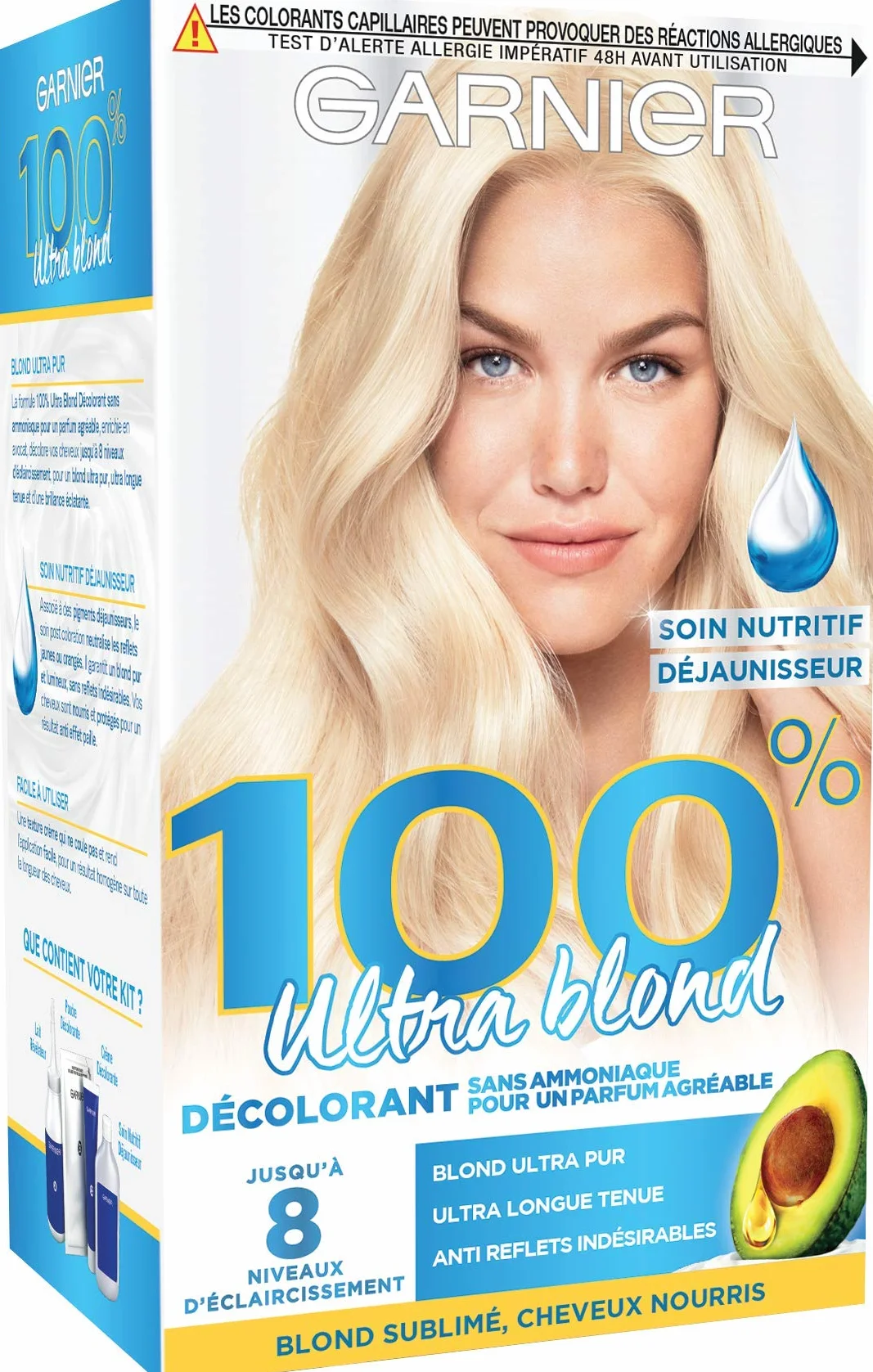 Garnier - 100% Ultra Blond - Décoloration sans ammoniaque - Décolorant Sans Ammoniaque