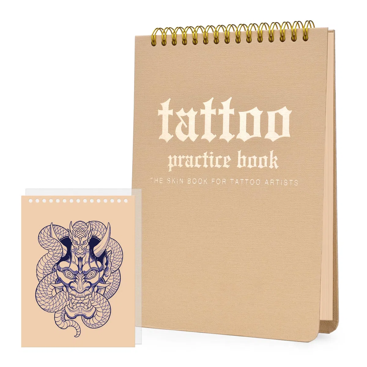 Libro de práctica de tatuajes, 10 hojas de piel de silicona de 1 mm, diario de entrenamiento de tatuajes tradictonal, portátil y reutilizable para artistas de bricolaje, material premium, libro de