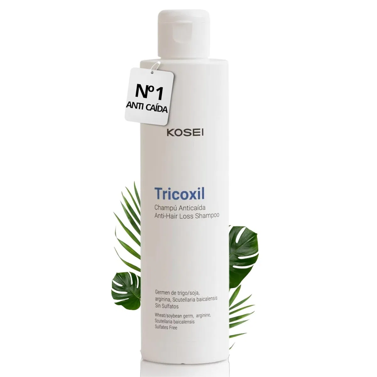 TRICOXIL Champú Anticaída | Champu Anticaida Mujer y Hombre | Con Extracto Vegetal sin Sulfatos | Aumenta la Densidad Capilar