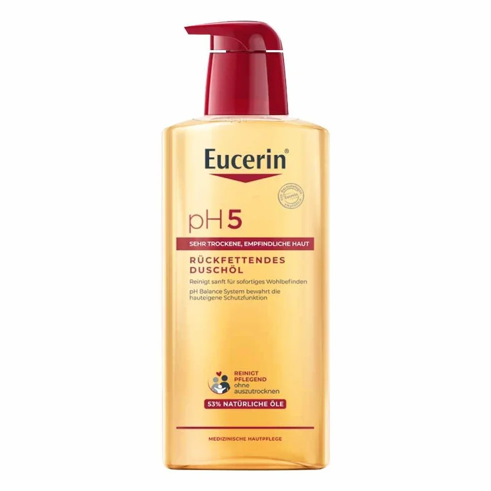 Eucerin pH5 Duschgel bewahrt die Schutzfunktion strapazierter Haut, 400 ml Gel