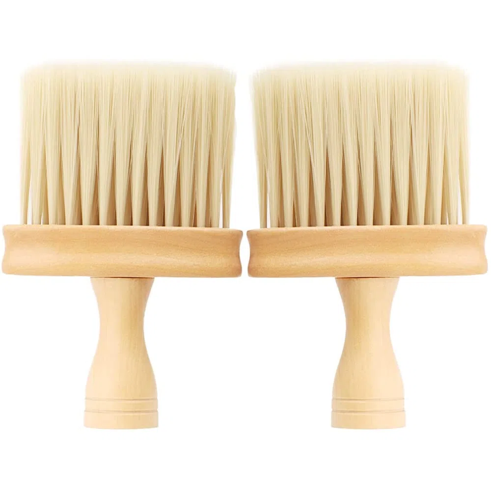 Cepillo para Polvo de Cuello de barbero de 2 Piezas,Cepillo de Limpieza Suave para el Cuello de Peluquero Profesional para peluquería,peluquería,peluquería,Herramienta de Limpieza