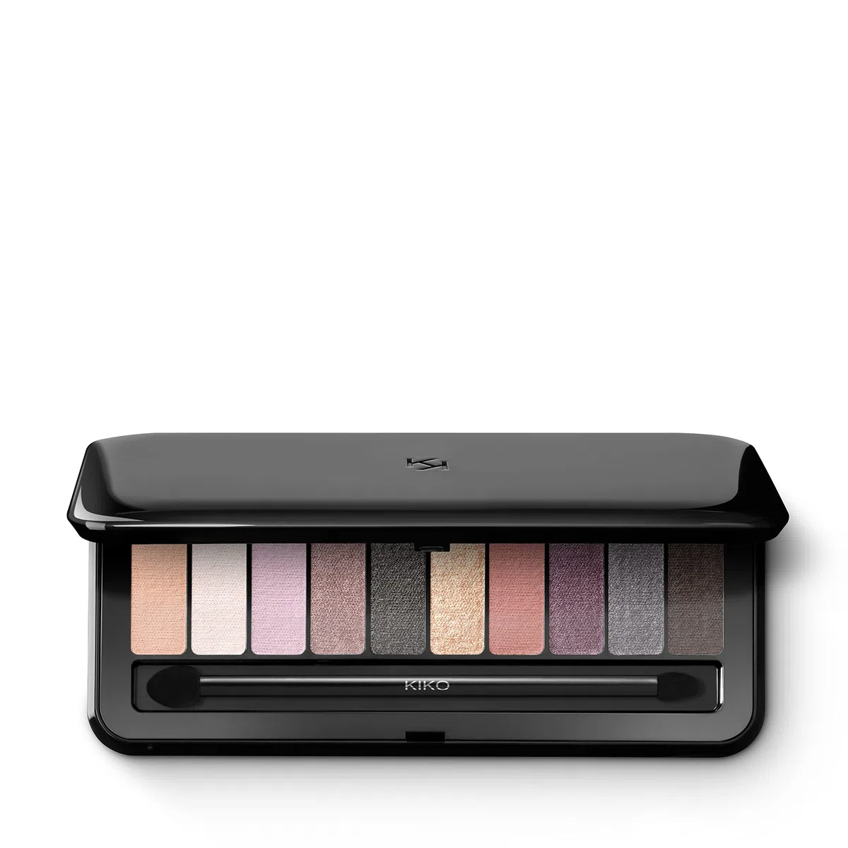 KIKO Milano - Soft Nude Eyeshadow Palette 01, Paleta De 10 sombras De Ojos Con Múltiples Acabados, Perlado, Mate Y Metalizado, 1.0 unidad