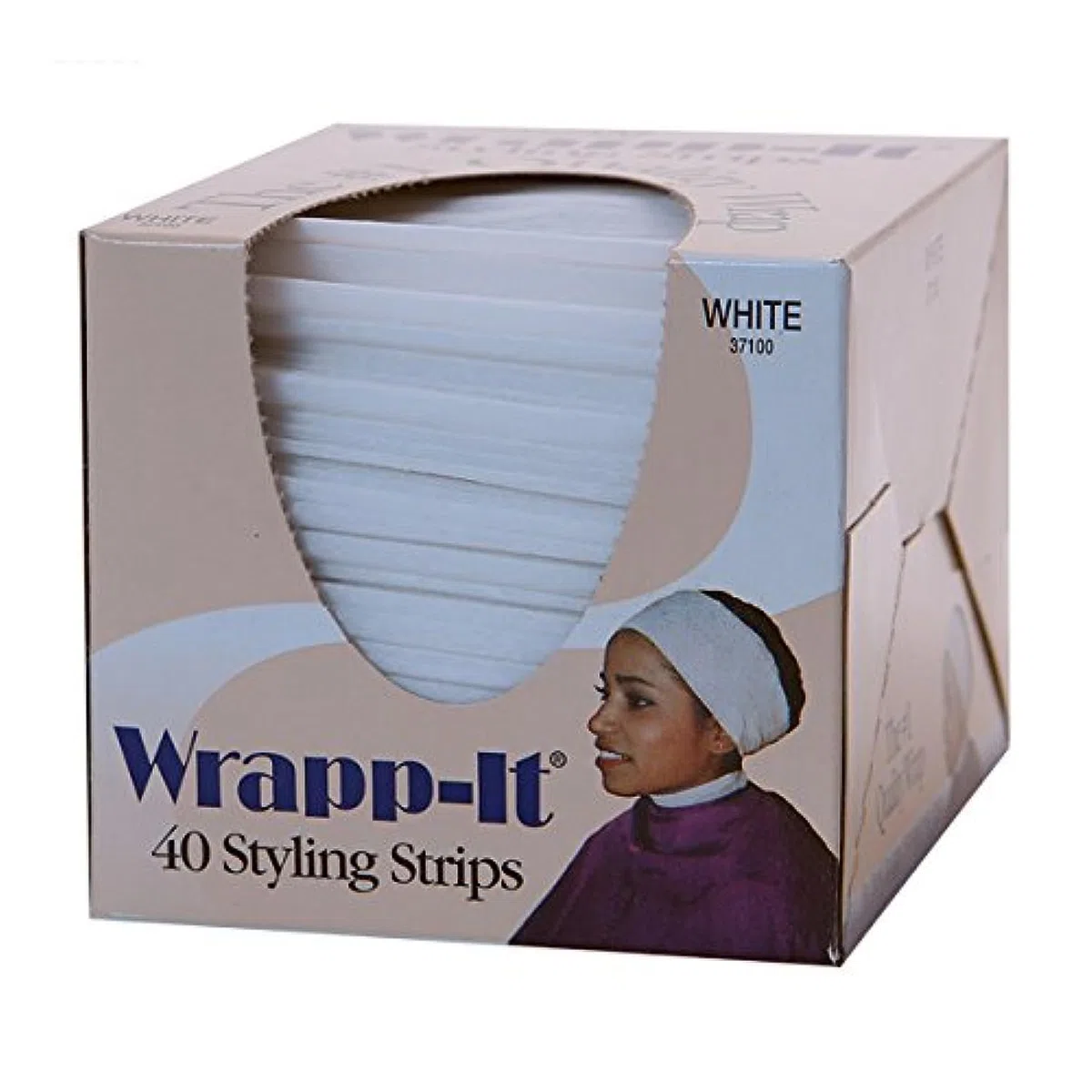 Graham Professional Beauty Wrapp-It - Tiras de peinado (40 unidades), color blanco