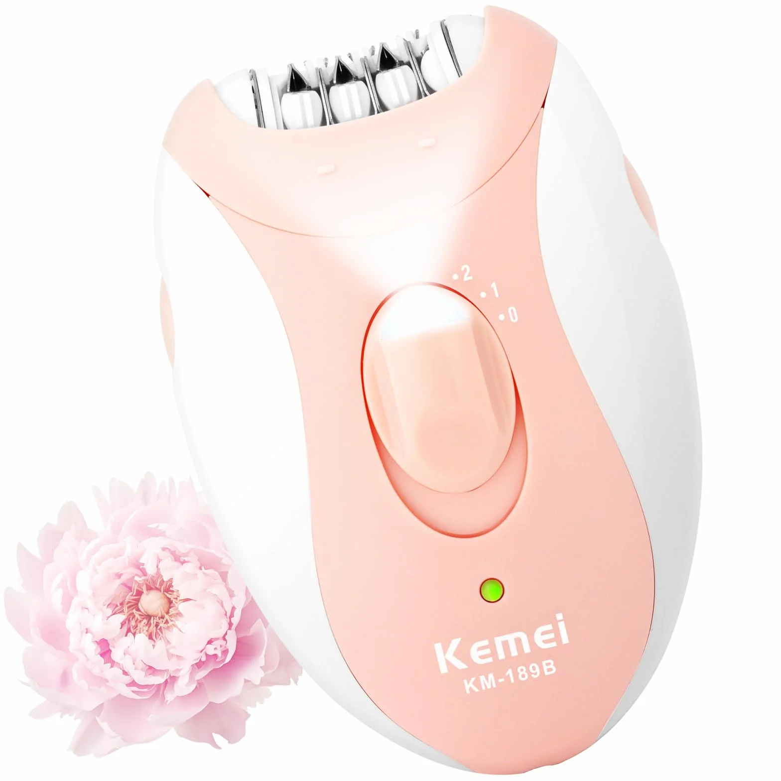 Depiladora Mujer, Recargable Eléctrico Depiladora con 32 Pinzas, Compacta Maquina Depilar con 2 Velocidades, Luz Frontal Led, Rasuradora Mujer para Cara, Cuerpo, Axilas, Piernas, Bikini