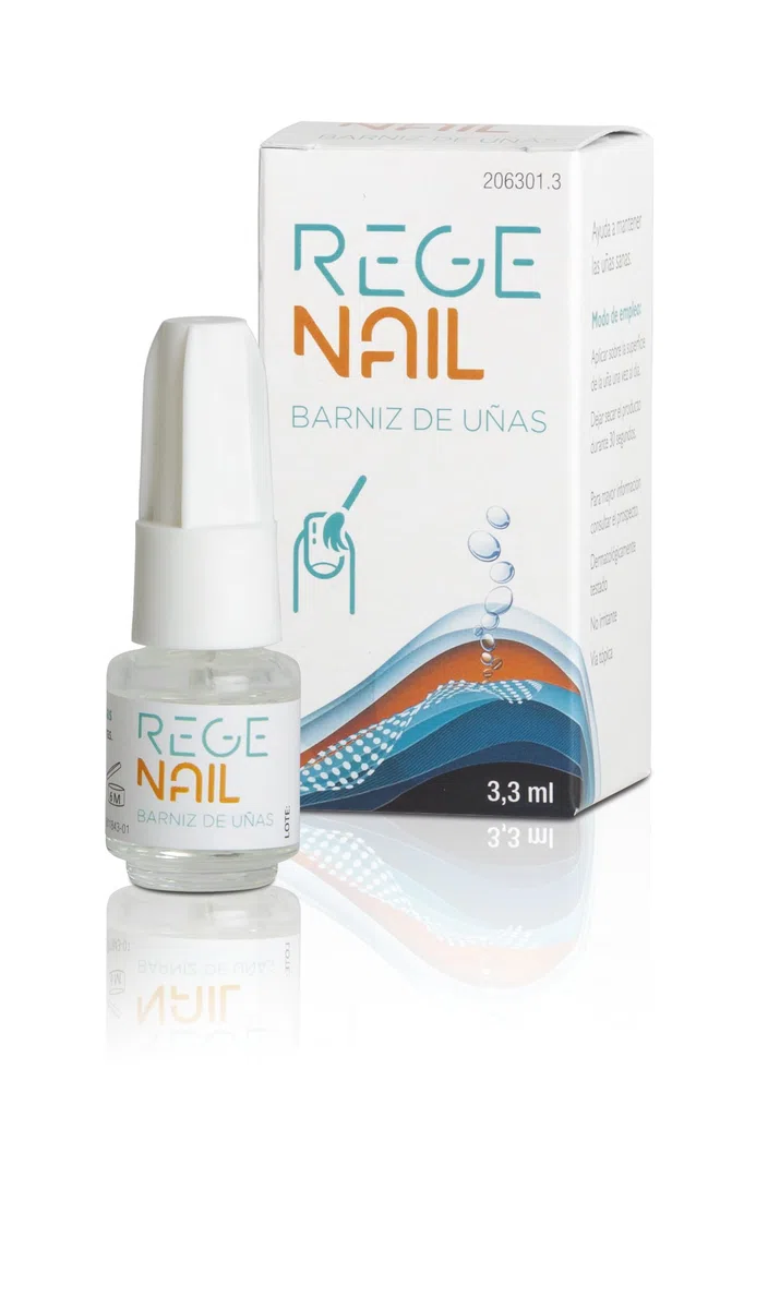 Regenail - Tratamiento Fortalecedor y Regenerador de Uñas con Biotina y Silicio – Barniz Transparente para Uñas Frágiles, Débiles y Quebradizas – Hidratación y Protección Intensiva – 3,3 ml