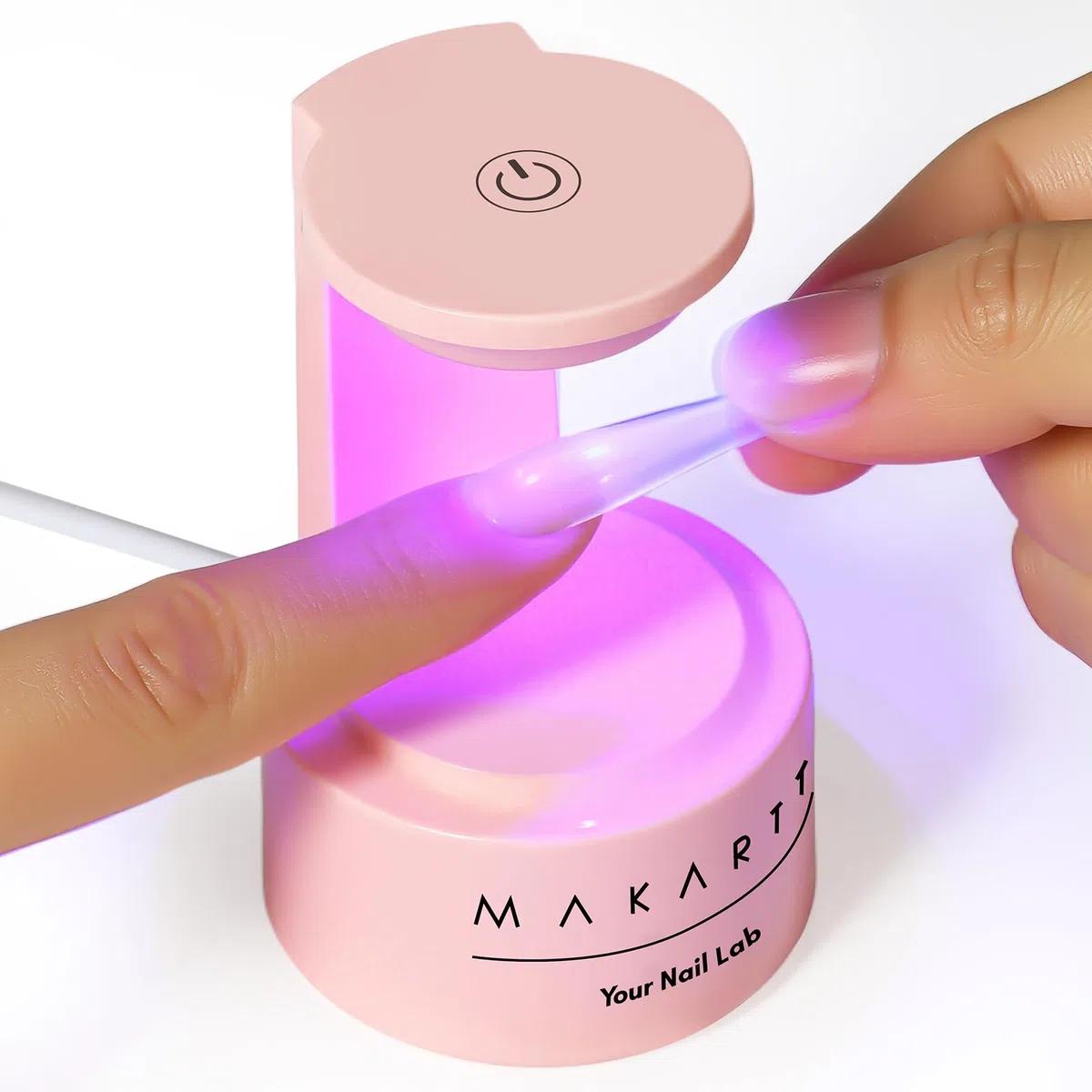 Makat Mini Lámpara Led Ultravioleta 5w para Uñas de Gel - Secador y Curador Ligero para Esmalte de Gel - Ideal para Viaje